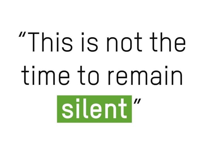 This is not a time to remain silent graphic_anti-racism