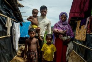 refugee family makeshift shelters hunger